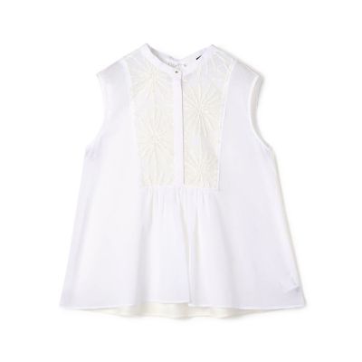 maison TOMORROWLAND/メゾン トゥモローランド ミッシェルエンブロイダリー バンドカラーブラウス