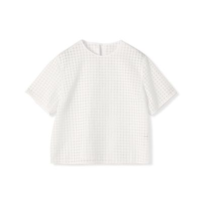 ピッコロドット　ハーフスリーブブラウス
