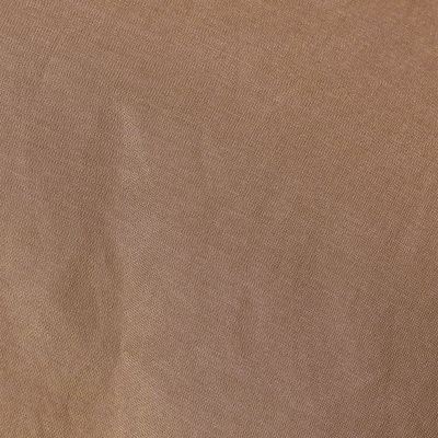 コットンシルクシャンブレー　ラッフルブラウス