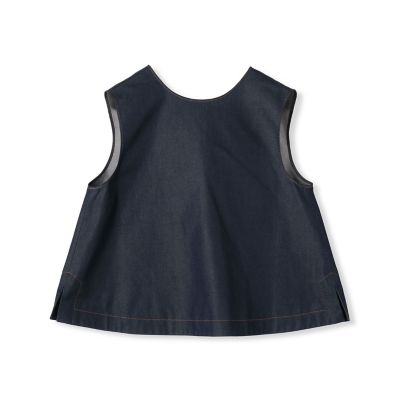 maison TOMORROWLAND/メゾン トゥモローランド 【予約商品６月下旬以降順次お届け】コットンシルクデニム　バックリボンブラウス