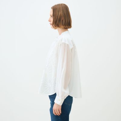 トゥモローランド　アイボリー長袖ブラウス リボン付き 楽天市場】【50%OFF】【LINEクーポン有】コウト qout シャツ