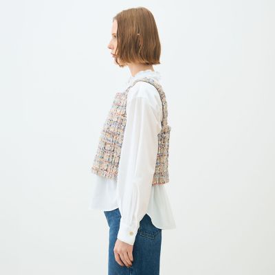 トゥモローランド　ファンシーヘリンボーン スクエアトップス ファンシーヘリンボーン スクエアトップス｜トゥモローランド 公式サイト