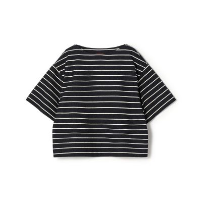 ＜maison TOMORROWLAND＞シルクブレンドボーダー　ボートネックプルオーバー