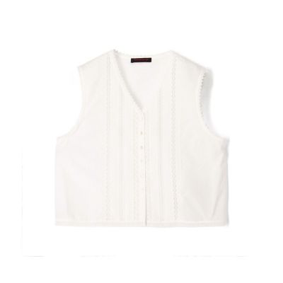 ＜maison TOMORROWLAND＞コットンコンビネーション　ショートブラウス