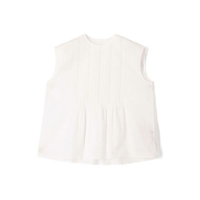 ＜maison TOMORROWLAND＞コットンコンビネーション　ピンタックブラウス