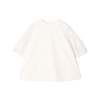 ＜maison TOMORROWLAND＞スラブジャージー　ドットパフスリーブプルオーバー