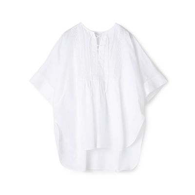 アリッサムカットジャカード バレルヘムブラウス | maison