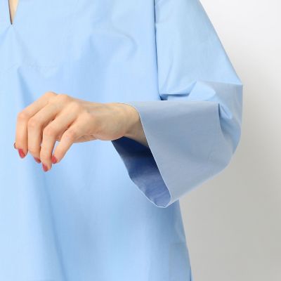 コットンタイプライター　　スキッパーブラウス