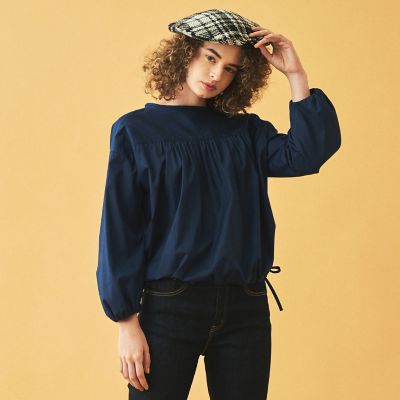 コットンタイプライター　ギャザーブラウス