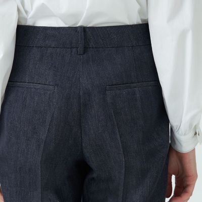 ウィンターデニム　テーパードパンツ