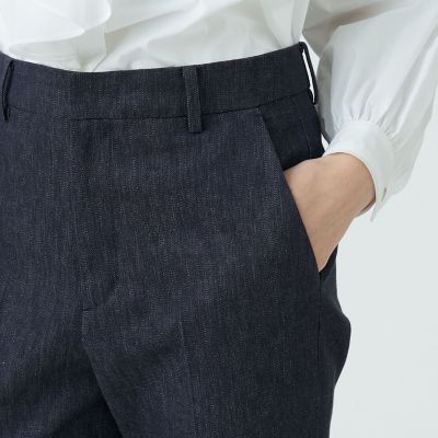 ウィンターデニム　テーパードパンツ