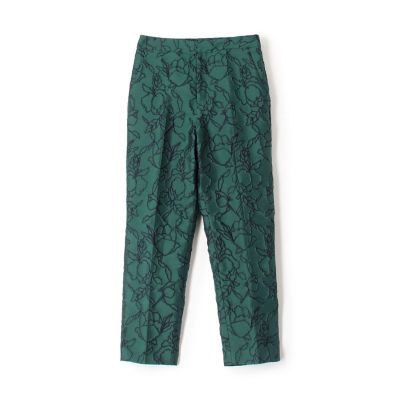 ＜maison TOMORROWLAND＞リーニュジャカード　クロップドスリムパンツ