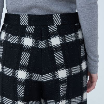 オーロラペーンチェック　ワイドストレートパンツ
