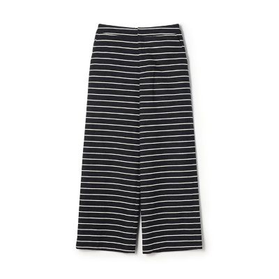 ＜maison TOMORROWLAND＞シルクブレンドボーダー　ストレートパンツ