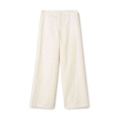 ＜maison TOMORROWLAND＞ブロッサムエンブロイダリー　ストレートパンツ