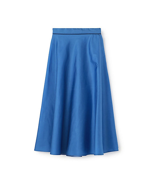 【SALE】トゥモローランド リナイロン サーキュラーロングスカート 65ブルー