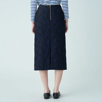 クロッケフラワー タイトストレートスカート | maison