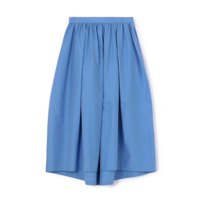 コットンシルクシャンブレー　バレルスイングスカート