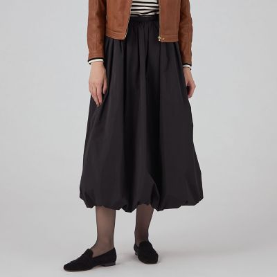 ポリステルシルクタフタ バルーンスカート | maison