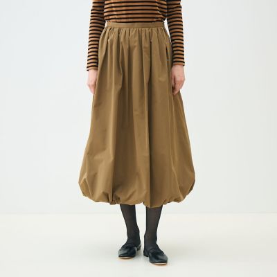 【美品】トゥモローランド　ポリステルシルクタフタ バルーンスカート34 ポリステルシルクタフタ バルーンスカート | maison TOMORROWLAND