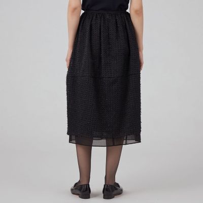 ファンシーオーガンジー　バレルペプラムスカート