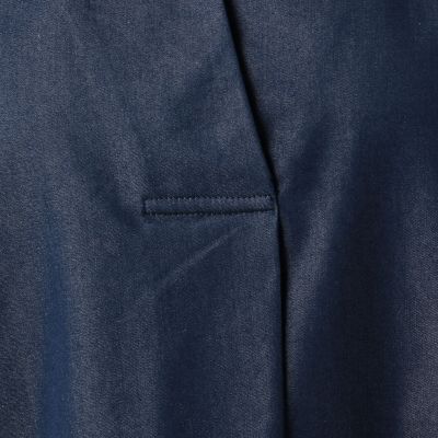 コットンシルクデニム　ノースリーブワンピース