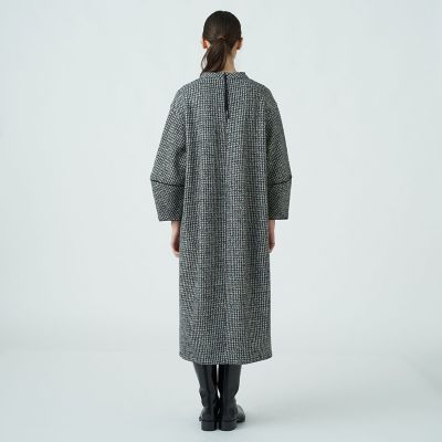 ハウンドトゥースニット コクーンワンピース | maison TOMORROWLAND