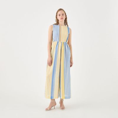 ebure リネンツイードオールインワン ベージュ ebure リネンツイードオールインワン ベージュ