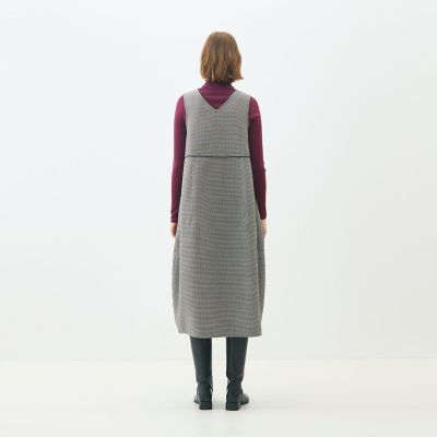 TOMORROWLAND ガンクラブトゥースリバー 4-wayコクーンワンピース ガンクラブトゥースリバー 4－wayコクーンワンピース | maison