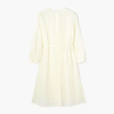 美品✨ TOMORROWLAND コットンシルクギンガムチェックシャツワンピース コットンシルクギンガムチェック シャツワンピース | maison