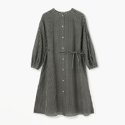 コットンシルクギンガムチェック シャツワンピース | ファッション・服