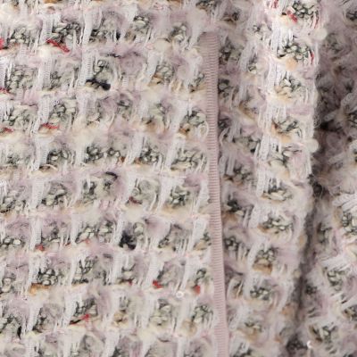 ワッフルファンシーツイード ジップアップブルゾン | maison