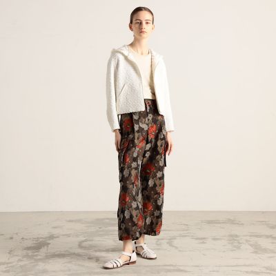 ルミエファンシーツイード フーデッドブルゾン | maison TOMORROWLAND