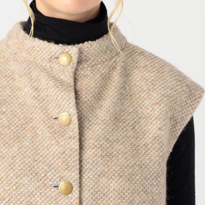 タグ付き トゥモローランド エシェルファンシー 2way ハイネック ジレ タグ付き トゥモローランド エシェルファンシー 2way ハイネック