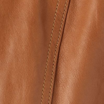ラムレザー　ジップアップブルゾン