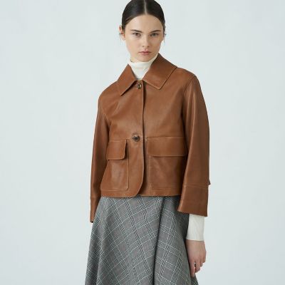 セミベジタブルレザー サックジャケット | maison TOMORROWLAND/メゾン