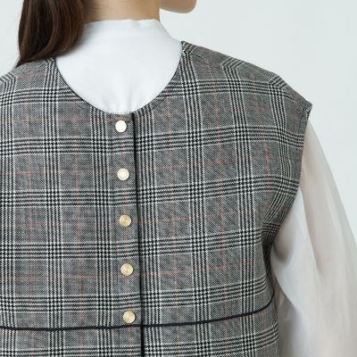 タッターグレンチェック 4－wayジレ | maison TOMORROWLAND/メゾン