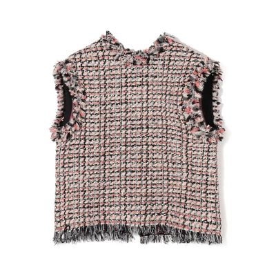 ＜maison TOMORROWLAND＞コーラルファンシーツイード　２－ｗａｙベスト