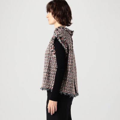 コーラルファンシーツイード 2－wayベスト | maison TOMORROWLAND