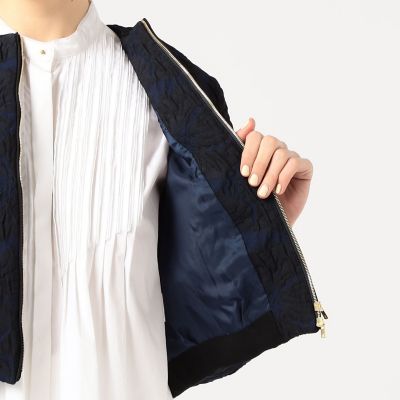 ♥美品 TOMORROWLAND COLLECTION ジップアップブルゾン 送料無料】ラムレザー ジップアップブルゾン | maison