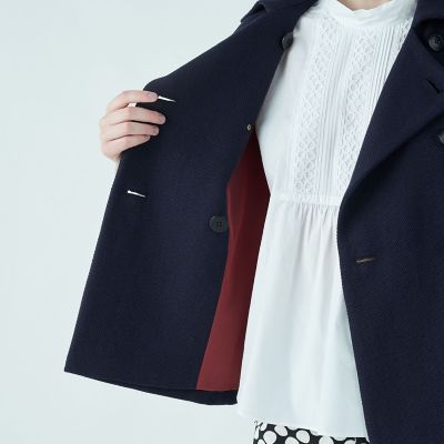 トゥモローランドコレクション 24SS バスケットクロス ピージレ 紺 36