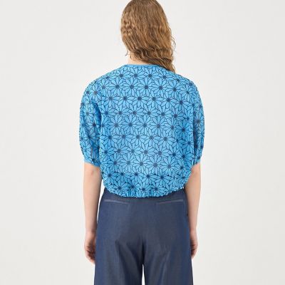 サンフラワーエンブロイダリー　ストリングブルゾン