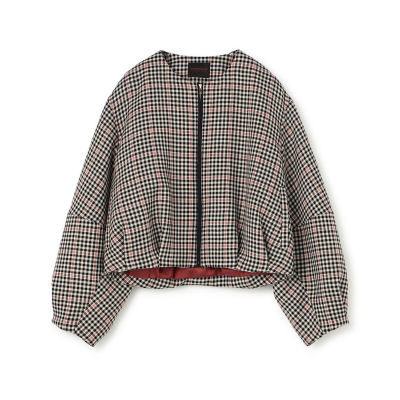 ＜maison TOMORROWLAND＞【送料無料】タッターギンガムリバー　ジップアップブルゾン