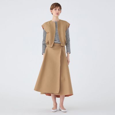 トゥモローランド　コットンリネンリバー ジップアップジレ コットンリネンリバー ジップアップジレ | maison TOMORROWLAND/メゾン