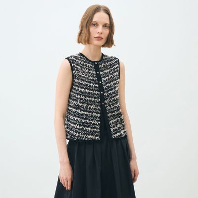 ファンシートリコット フロンタブルジレ　トゥモローランド　ジレ ファンシートリコット フロンタブルジレ | maison TOMORROWLAND