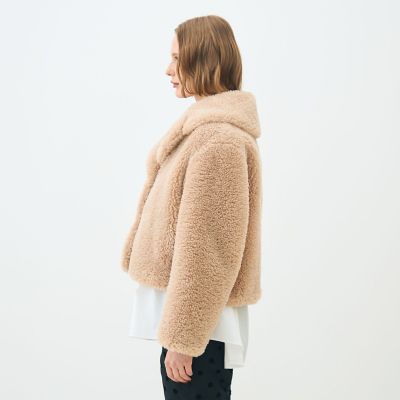 【TOMORROWLAND】【MACPHEE】 フェイクファー ショートコート TOMORROWLAND】【MACPHEE】 フェイクファー ショートコート