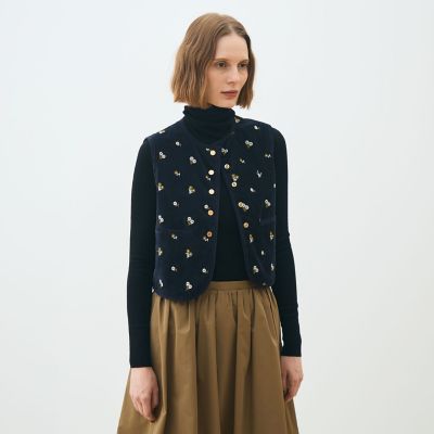 フルーロンベル リバーシブルジレ | maison TOMORROWLAND/メゾン