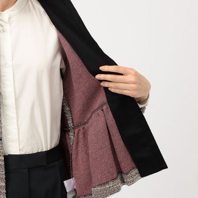 ファンシーニット ペプラムジャケット | maison TOMORROWLAND/メゾン