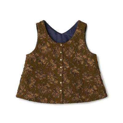 フリルデザインペプラムニットジレ G745－302 | m，i，d