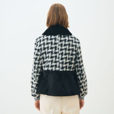 専用!グリハウンドトゥース チェンジカラージャケットSize36完売品! グリハウンドトゥース チェンジカラージャケット | maison